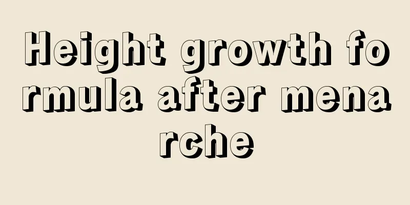Height growth formula after menarche