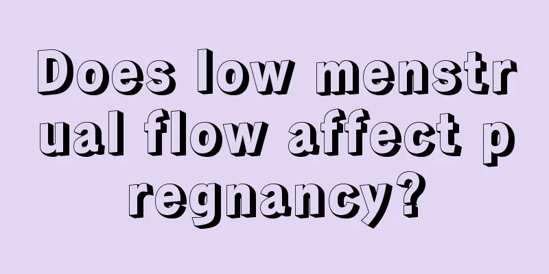 Does low menstrual flow affect pregnancy?