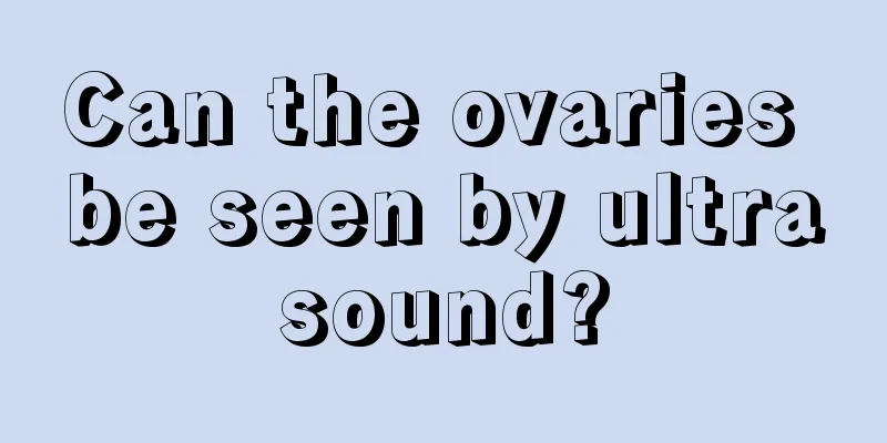 Can the ovaries be seen by ultrasound?
