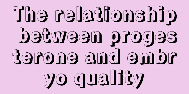 The relationship between progesterone and embryo quality