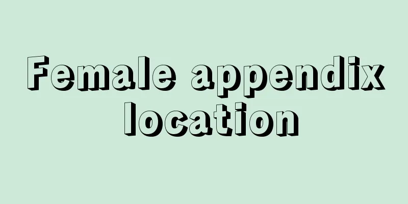 Female appendix location