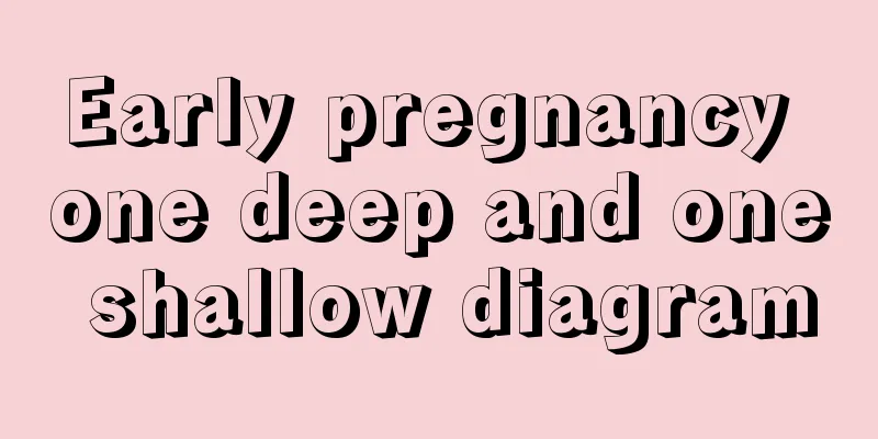 Early pregnancy one deep and one shallow diagram