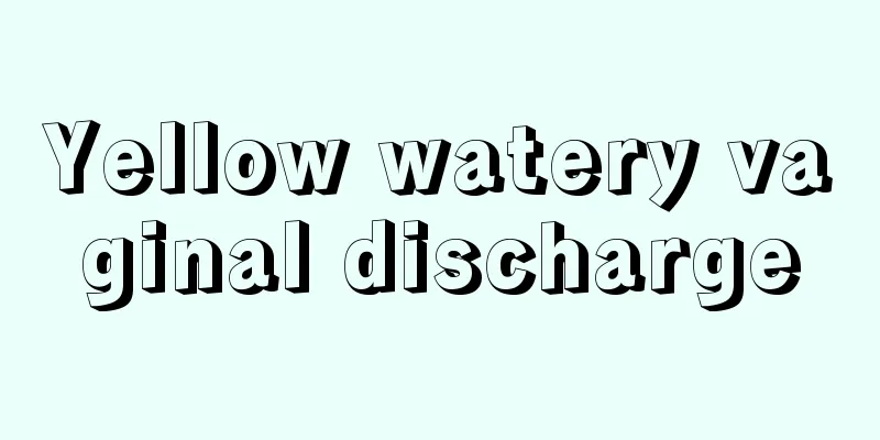 Yellow watery vaginal discharge