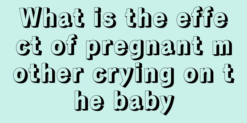 What is the effect of pregnant mother crying on the baby
