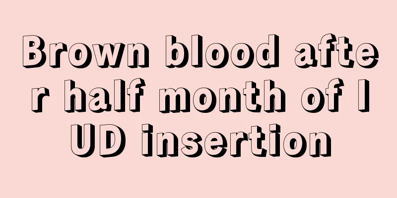 Brown blood after half month of IUD insertion