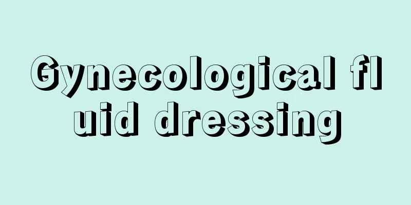 Gynecological fluid dressing