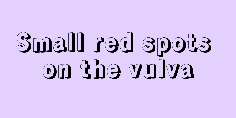 Small red spots on the vulva