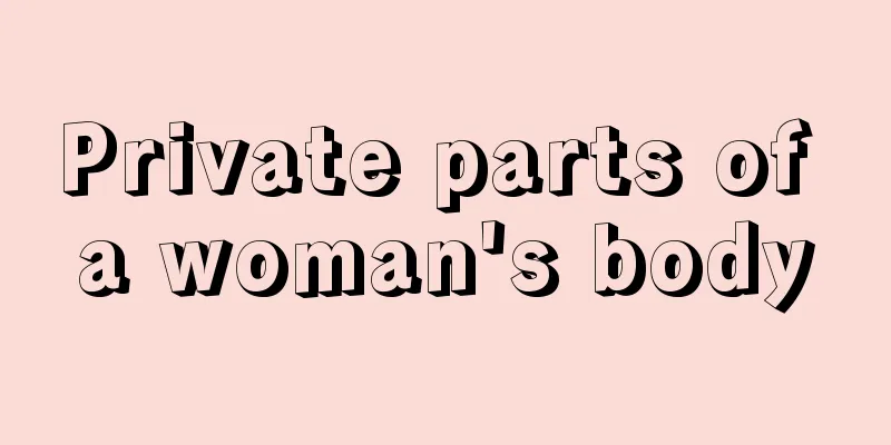 Private parts of a woman's body