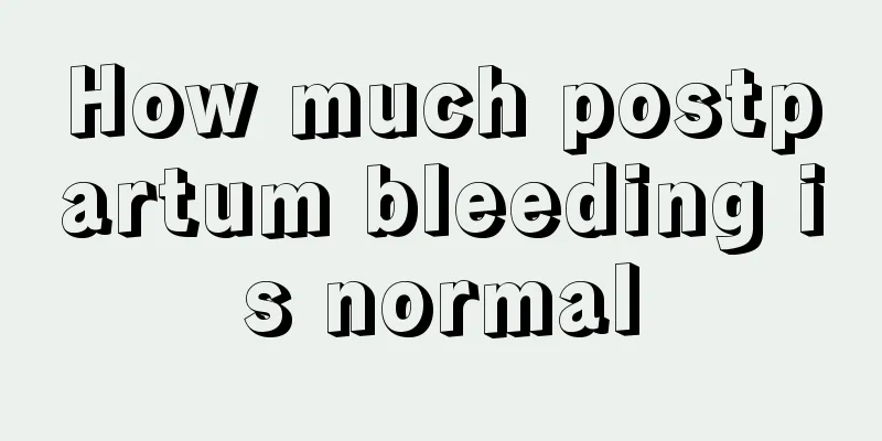 How much postpartum bleeding is normal