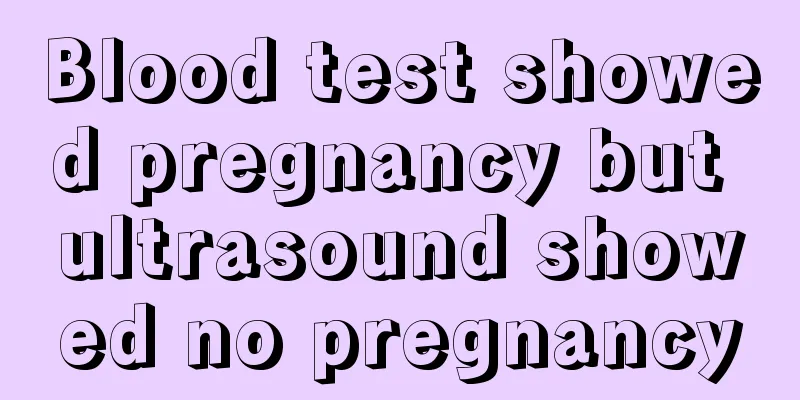 Blood test showed pregnancy but ultrasound showed no pregnancy