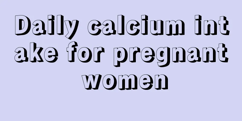 Daily calcium intake for pregnant women