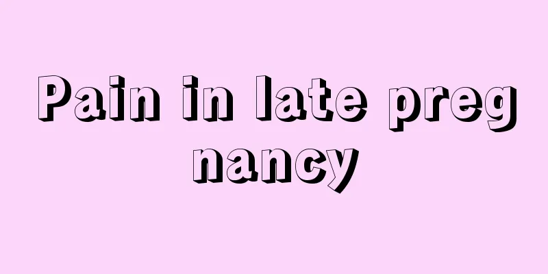 Pain in late pregnancy