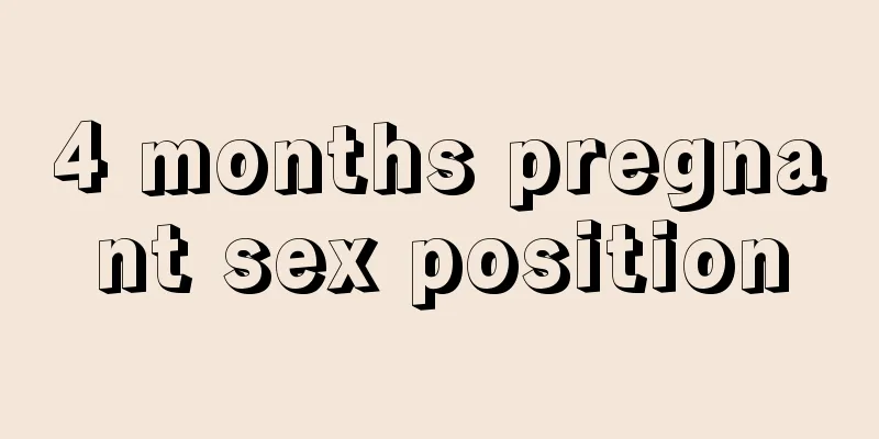 4 months pregnant sex position