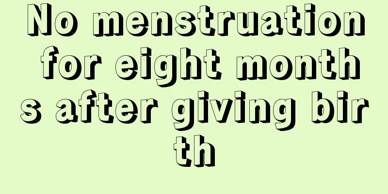No menstruation for eight months after giving birth