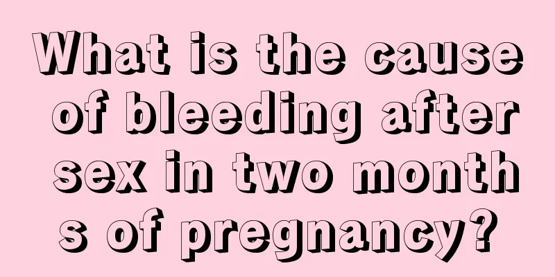 What is the cause of bleeding after sex in two months of pregnancy?