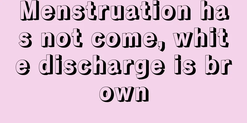 Menstruation has not come, white discharge is brown