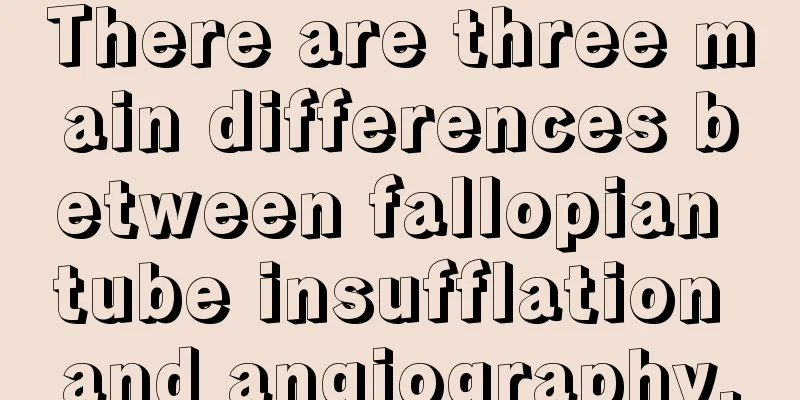 There are three main differences between fallopian tube insufflation and angiography.