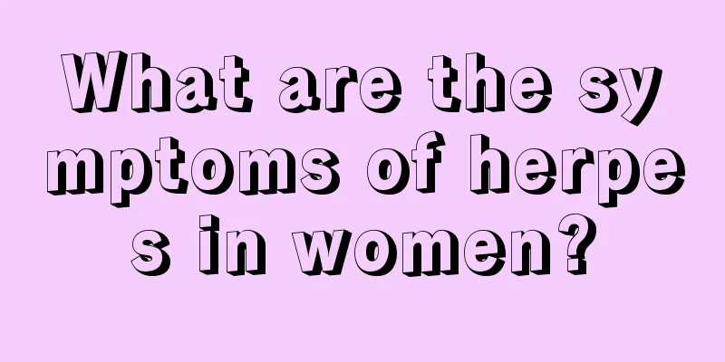 What are the symptoms of herpes in women?
