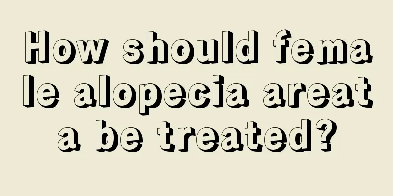 How should female alopecia areata be treated?