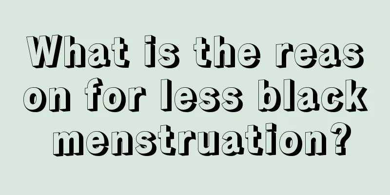 What is the reason for less black menstruation?