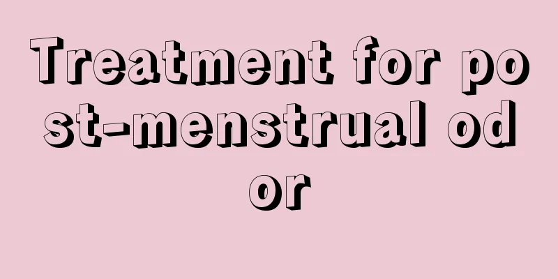 Treatment for post-menstrual odor