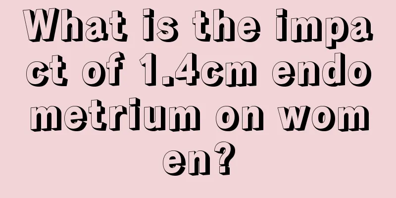 What is the impact of 1.4cm endometrium on women?