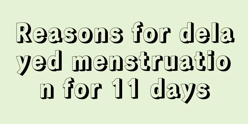 Reasons for delayed menstruation for 11 days
