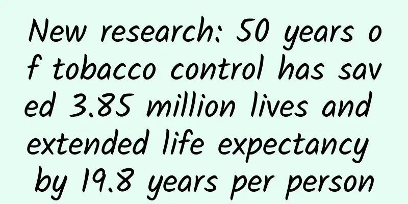 New research: 50 years of tobacco control has saved 3.85 million lives and extended life expectancy by 19.8 years per person