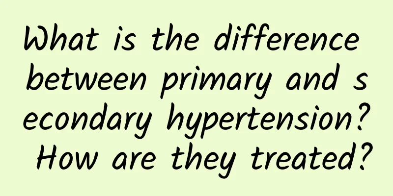 What is the difference between primary and secondary hypertension? How are they treated?