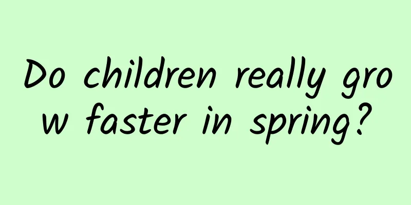 Do children really grow faster in spring?