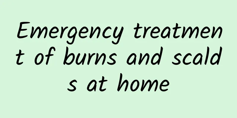 Emergency treatment of burns and scalds at home