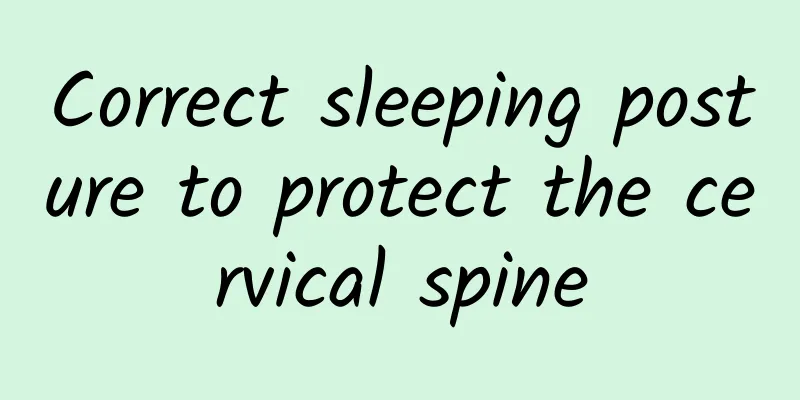 Correct sleeping posture to protect the cervical spine