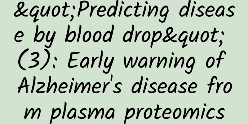 "Predicting disease by blood drop" (3): Early warning of Alzheimer's disease from plasma proteomics