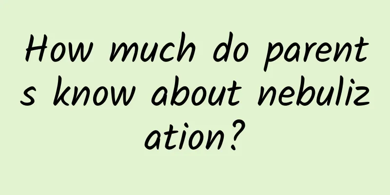 How much do parents know about nebulization?