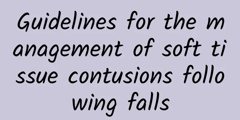Guidelines for the management of soft tissue contusions following falls