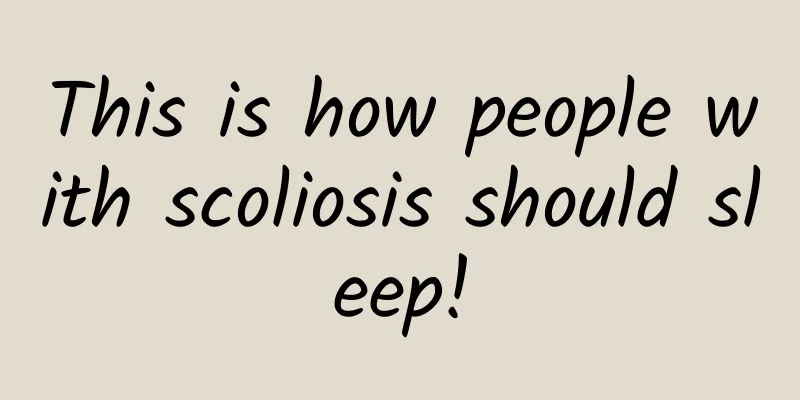 This is how people with scoliosis should sleep!