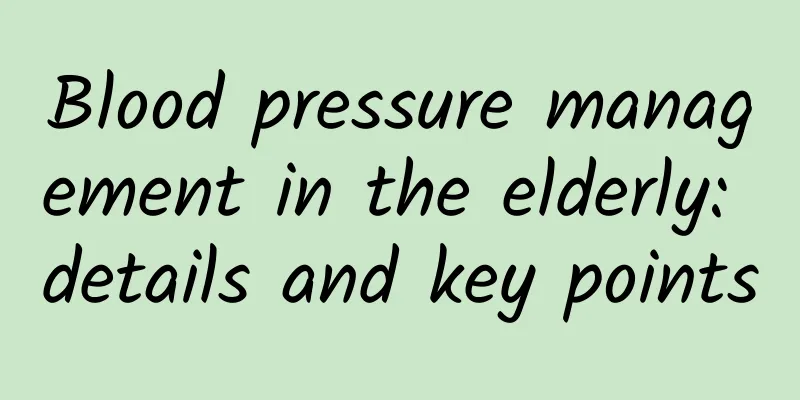 Blood pressure management in the elderly: details and key points