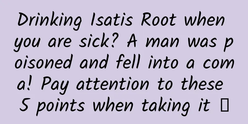 Drinking Isatis Root when you are sick? A man was poisoned and fell into a coma! Pay attention to these 5 points when taking it →
