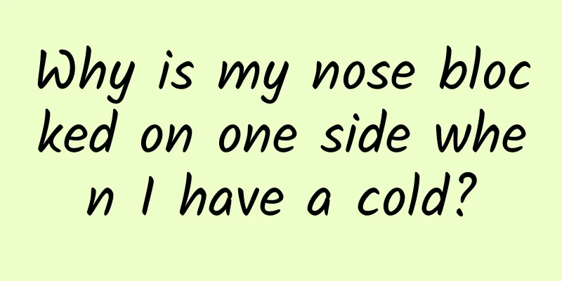 Why is my nose blocked on one side when I have a cold?