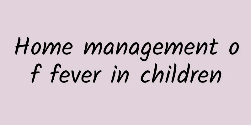 Home management of fever in children