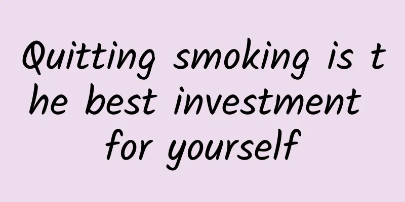 Quitting smoking is the best investment for yourself