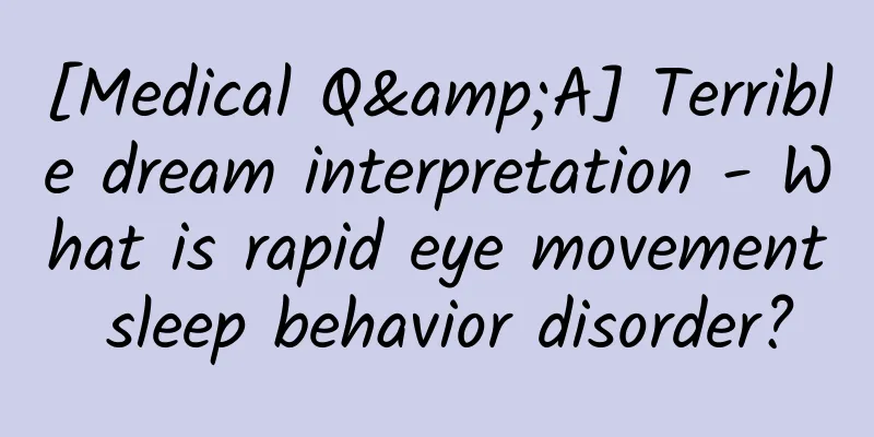 [Medical Q&A] Terrible dream interpretation - What is rapid eye movement sleep behavior disorder?