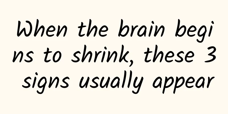 When the brain begins to shrink, these 3 signs usually appear