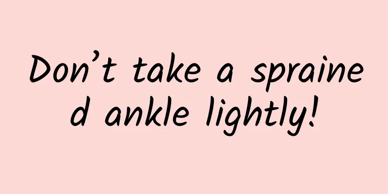 Don’t take a sprained ankle lightly!