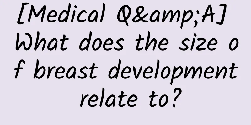 [Medical Q&A] What does the size of breast development relate to?