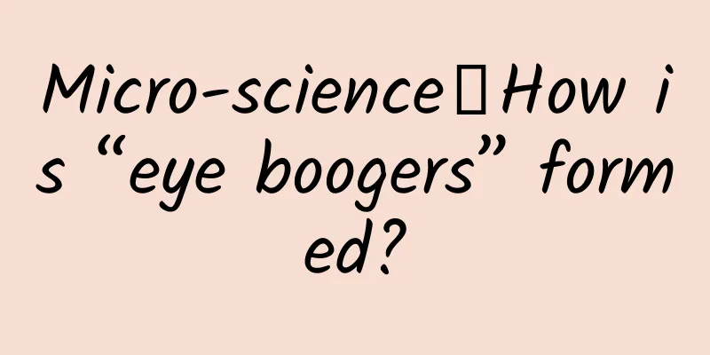 Micro-science丨How is “eye boogers” formed?