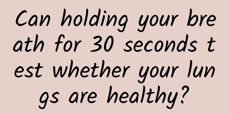 Can holding your breath for 30 seconds test whether your lungs are healthy?