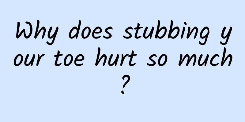 Why does stubbing your toe hurt so much?