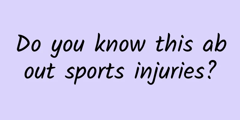 Do you know this about sports injuries?