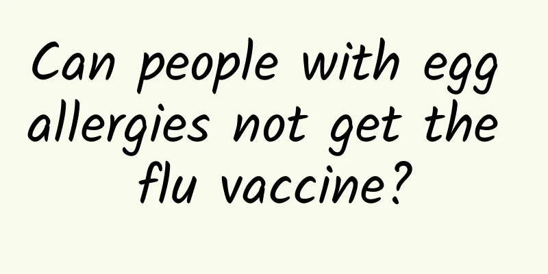 Can people with egg allergies not get the flu vaccine?